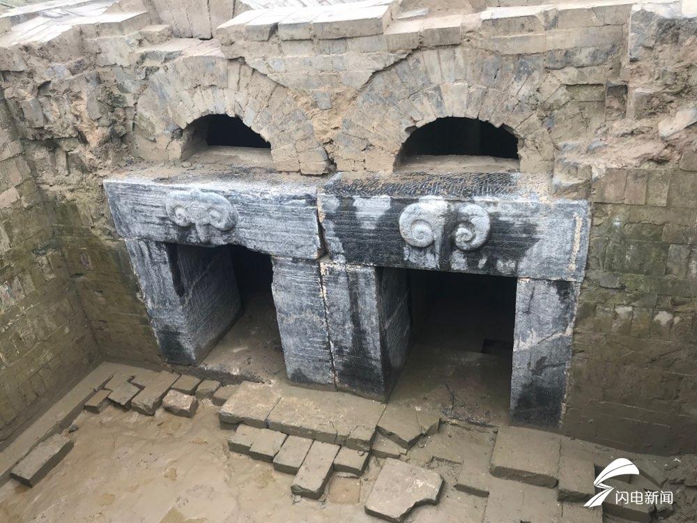 46秒丨济南济阳区水中古墓现真容 随葬品丰富或为贵族墓