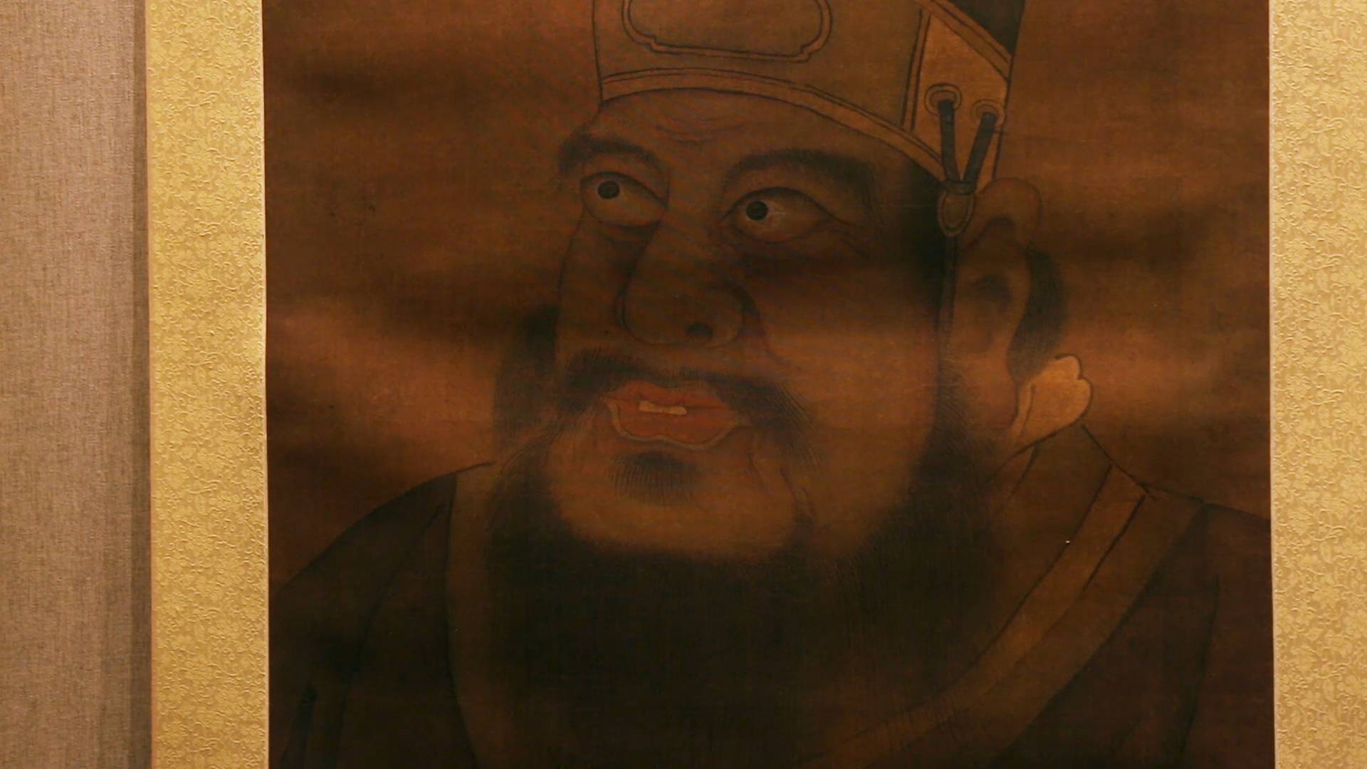 令人意想不到的孔子画像孔子为鲁司寇图轴