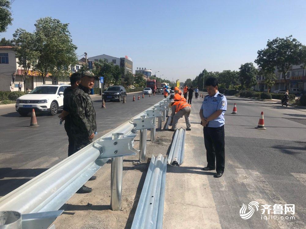 淄川108处咬人护栏缺口封上了交通事故起数同比下降227