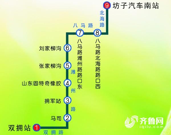 潍坊26日起开通115路双拥公交专线