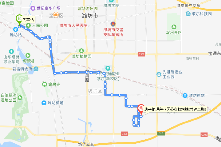 10月26日起 潍坊86路公交局部线路将恢复原线运行
