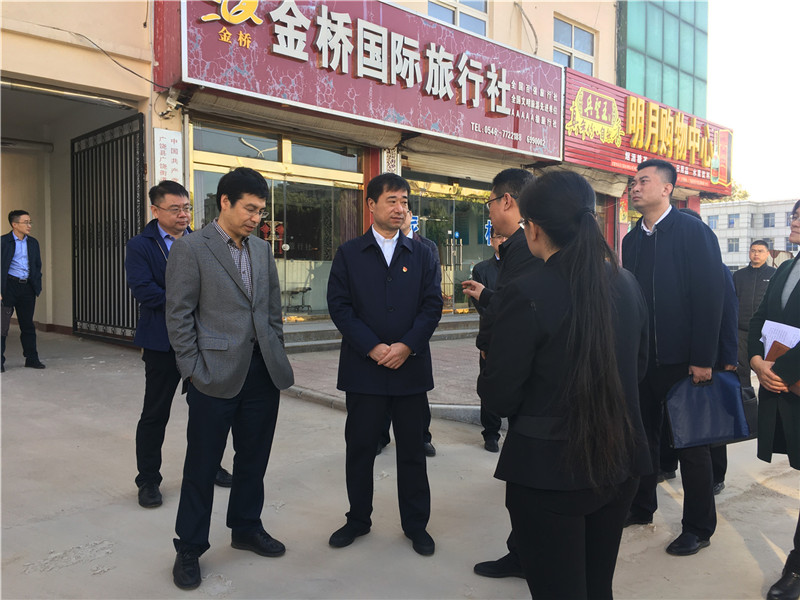 東營市廣饒縣縣委書記梁潤生到廣饒街道商業社區創建全國文明城市中心