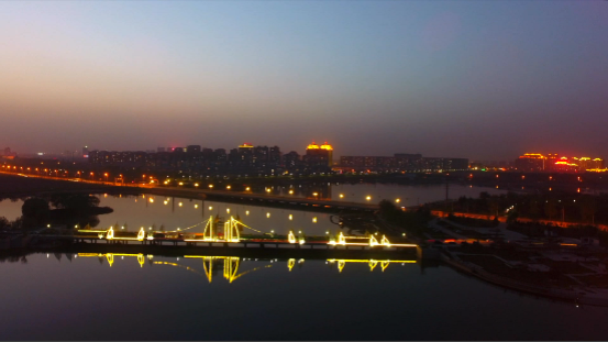 31秒丨超震撼!东营广饶夜景最新航拍 太美了!