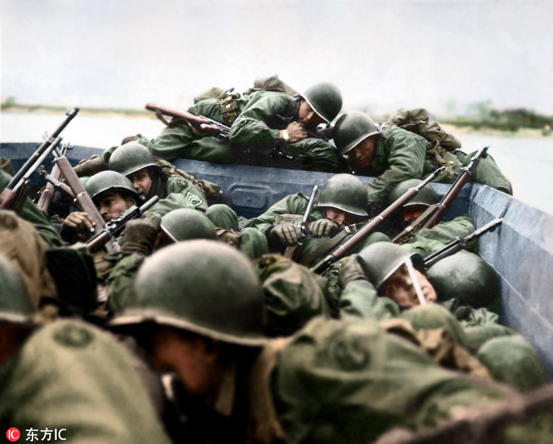 英设计师为老照片上色还原经典战争船舰原样