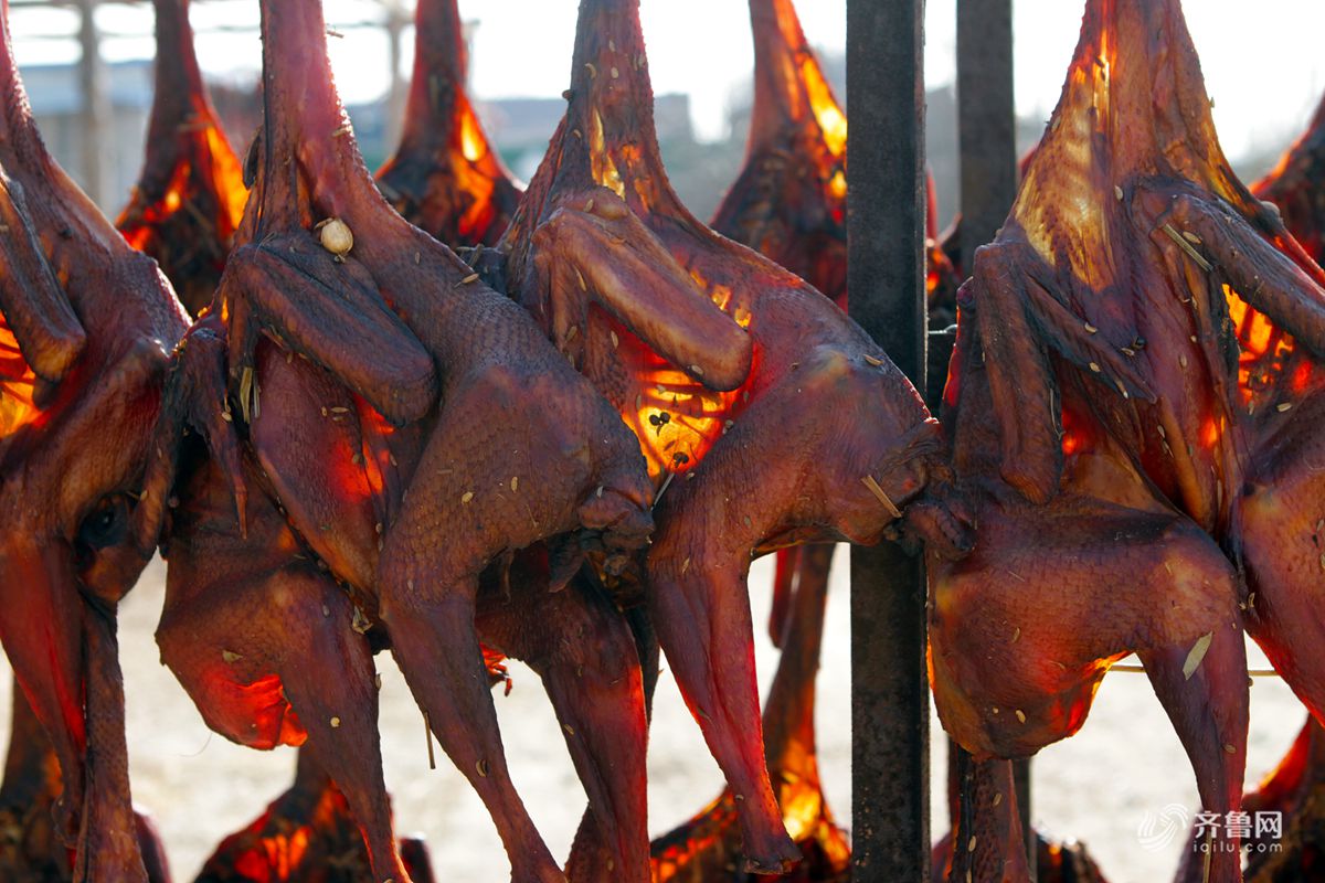数百只风干鸡挂满日照农家院 香气四溢年味浓
