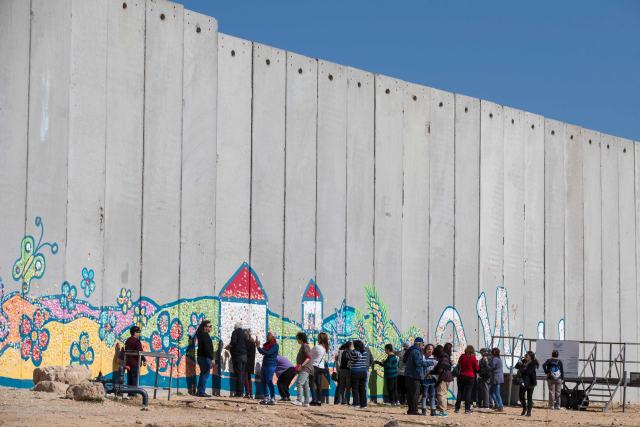 以色列边境墙图片