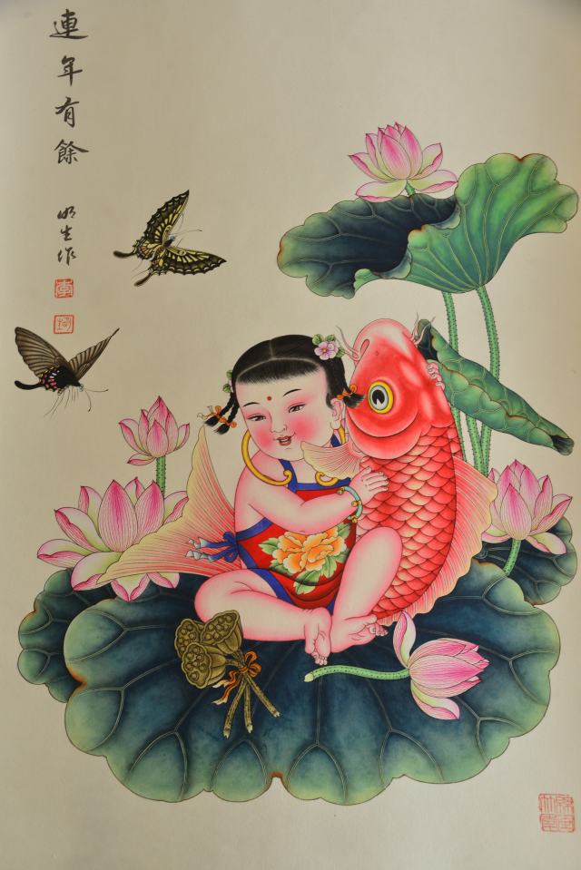 四川绵竹画年画迎新年