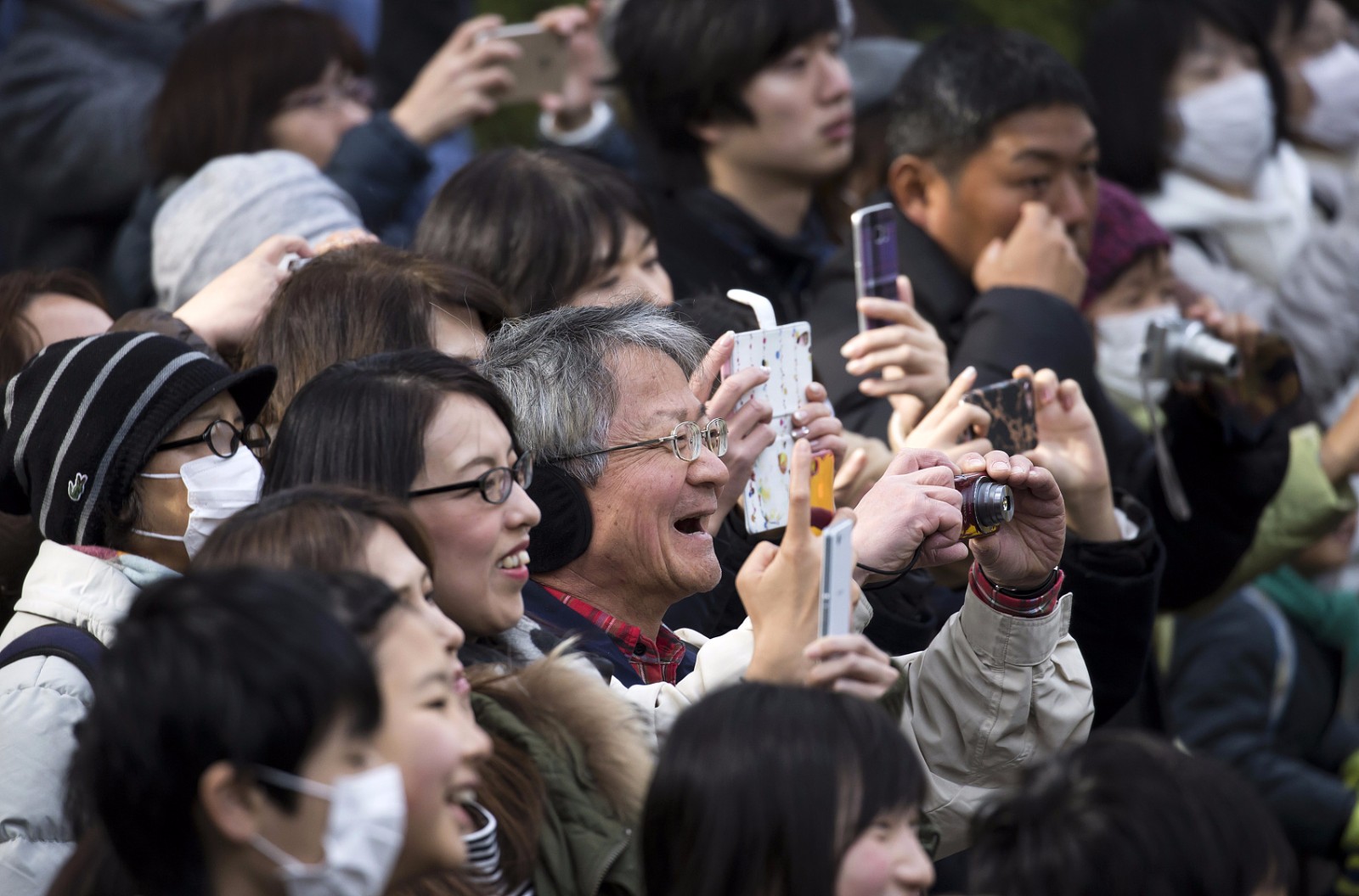 看熊猫的日本人数百游客凌晨排队