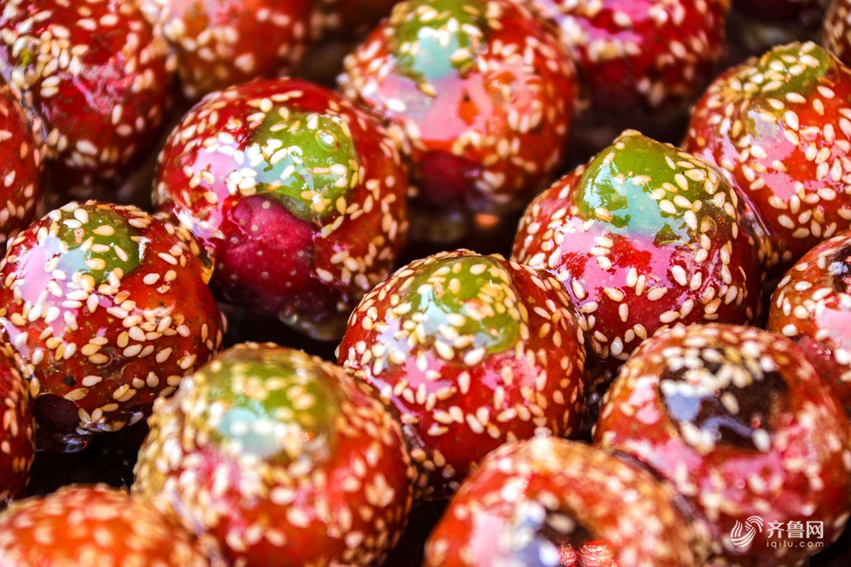 青岛胶州糖球夺人味蕾特色小吃引吃货齐聚