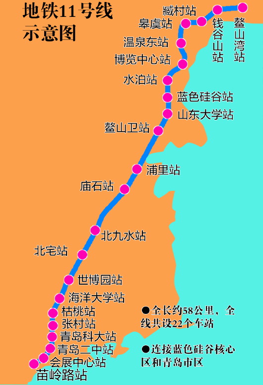 即墨地铁11号线线路图图片