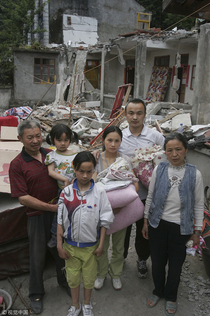 汶川地震最严重的小学图片