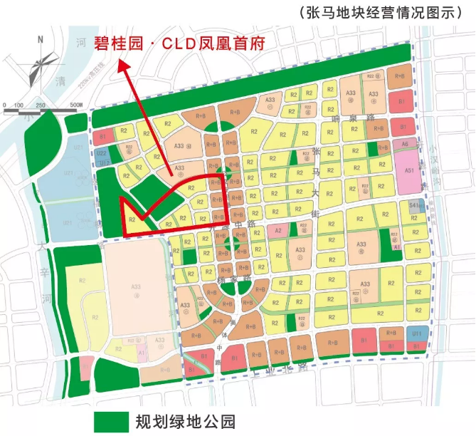 张马屯片区规划图图片