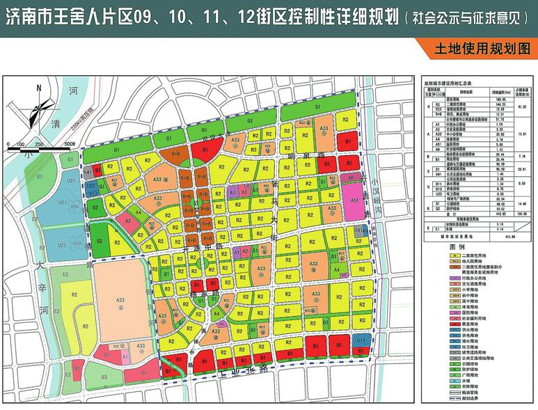 降低居住人口和建设规模济南王舍人片区四街区规划调整