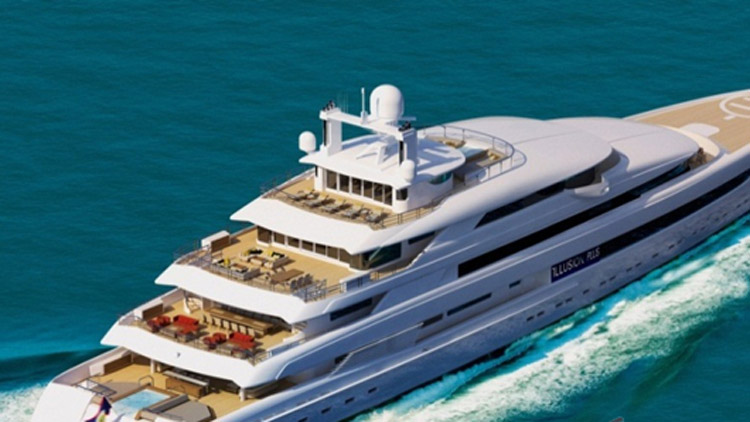 "烟台造"亚洲最大超级游艇"幻想号"昨日首航