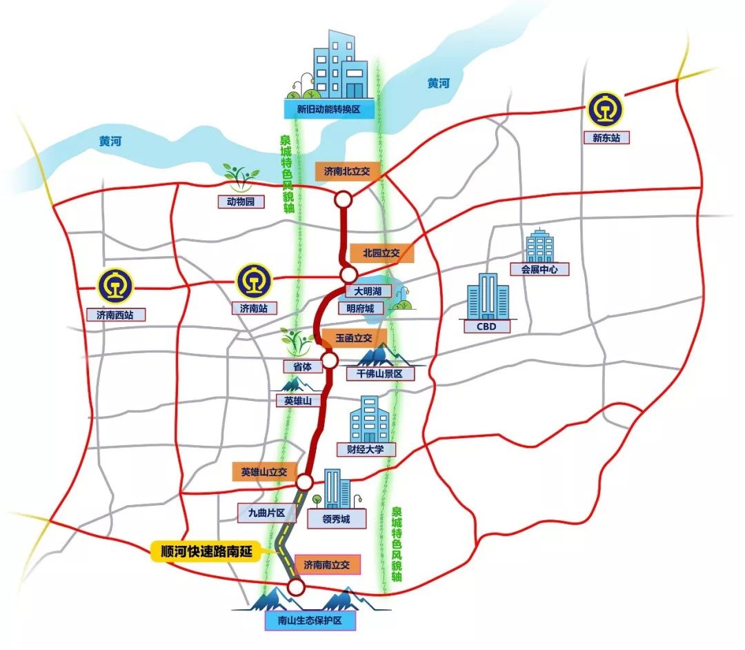 顺河快速路南延开工在即!2020年8月底建成通车
