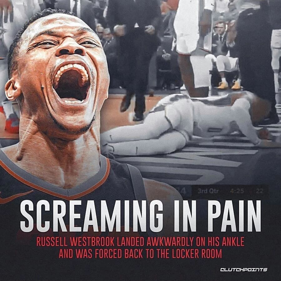 天啊雷霆一场伤2个威少痛得在地上打滚