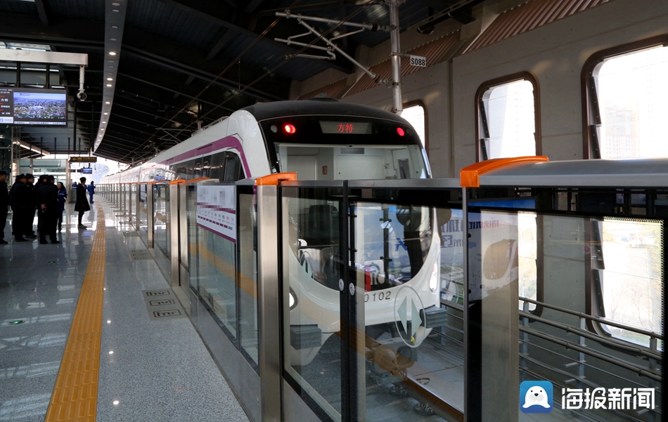 航拍济南地铁试跑r1线车站高清大图来了视频