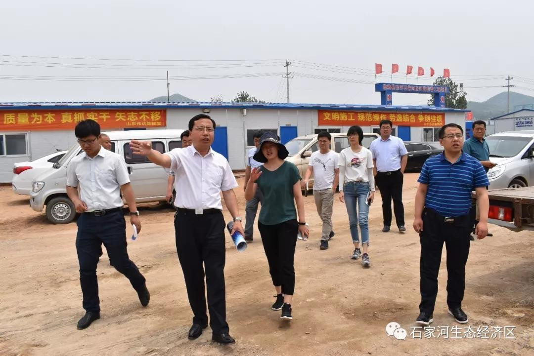 临朐副县长孙传坤到石家河生态经济区调研