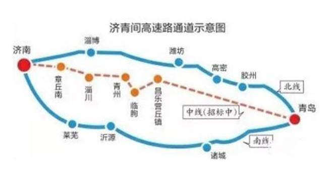 济青中线临朐段路线图图片