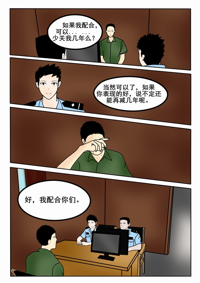 德州民警原创连载漫画暗夜③审讯风云2