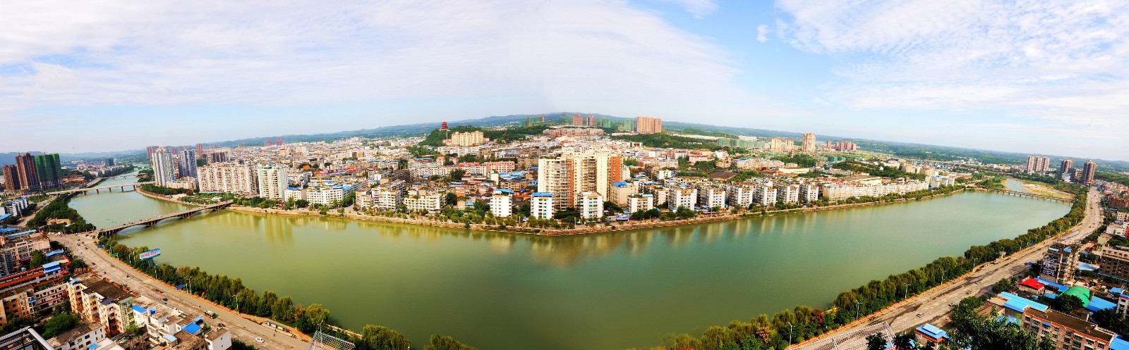 回望十三五四川中江城市风景换新颜