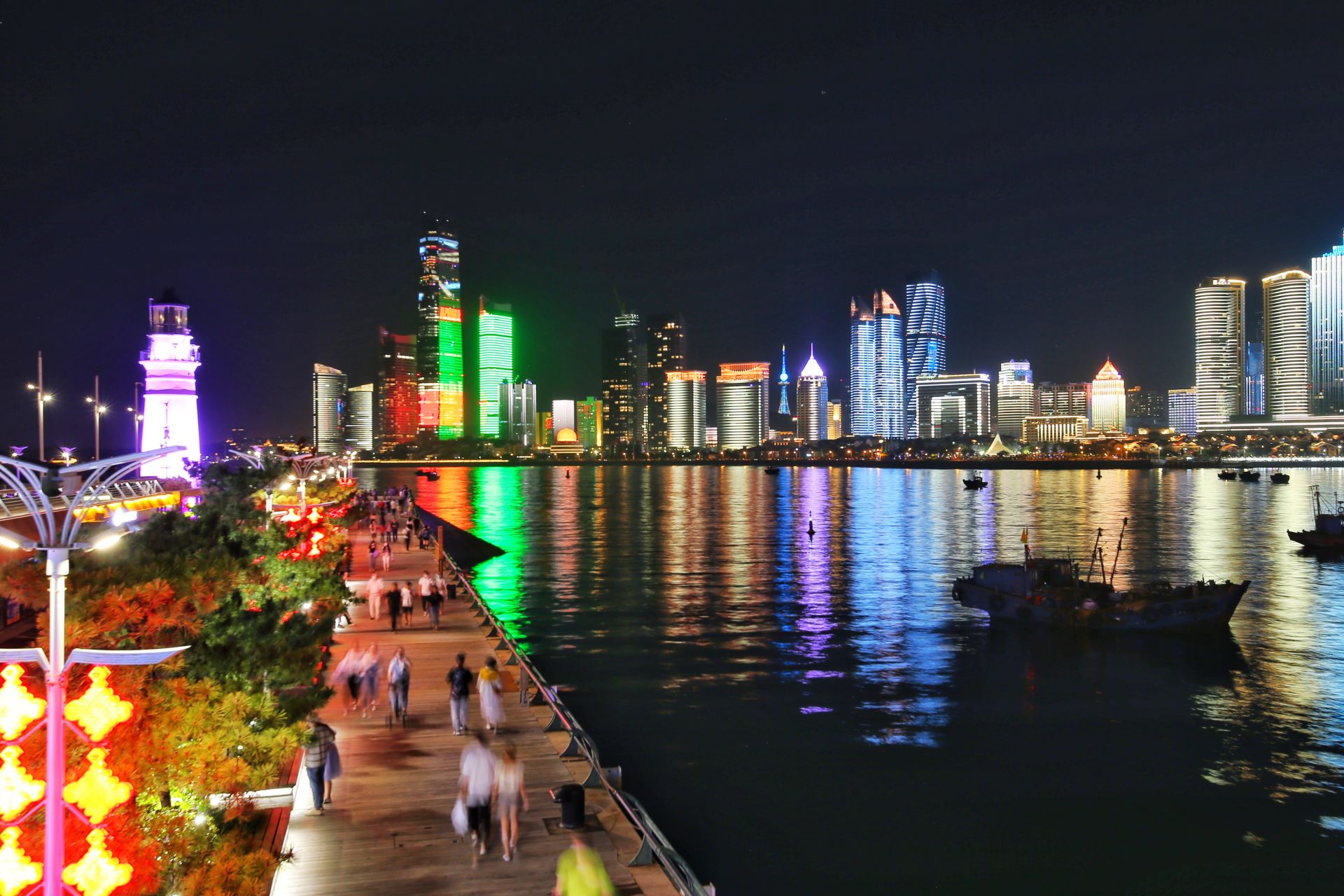 海風,夜景……奧帆中心的浪漫超乎想象