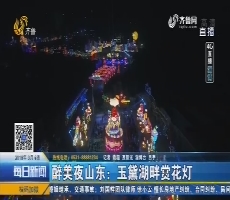 【4G直播】醉美夜山东：玉黛湖畔赏花灯