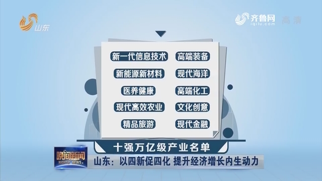 【动能转换看落实】山东:以四新促四化 提升经济增长内生动力