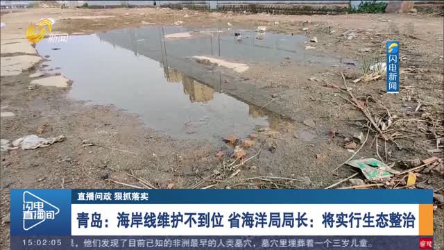 【直播问政 狠抓落实】 青岛：海岸线维护不到位 省海洋局局长：将实行生态整治