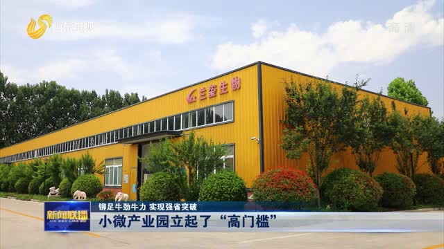 【铆足牛劲牛力 实现强省突破】小微产业园立起了"高门槛"