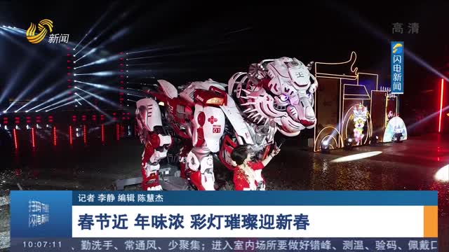 【虎跃齐鲁万象新】春节近 年味浓 彩灯璀璨迎新春