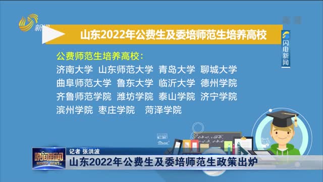 山东2022年公费生及委培师范生政策出炉