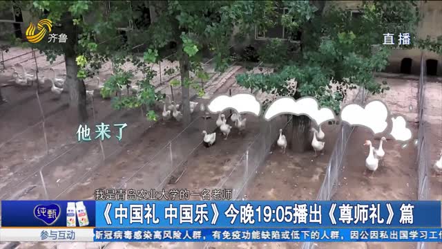 《中国礼 中国乐》今晚19:05播出《尊师礼》篇