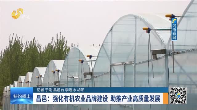 【乡村振兴之齐鲁样板·潍坊担当】昌邑：强化有机农业品牌建设 助推产业高质量发展