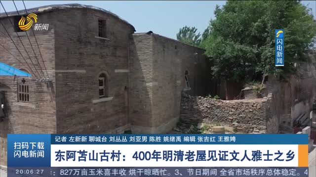 【探访“古”村落】东阿苫山古村：400年明清老屋见证文人雅士之乡