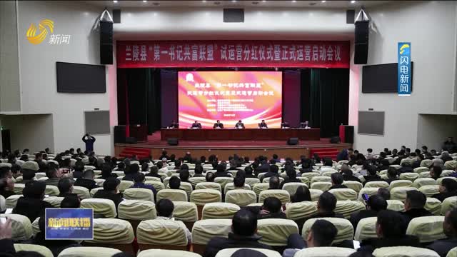 兰陵：“第一书记共富联盟”带动农民和村集体双增收