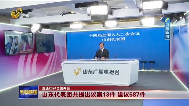 山东代表团共提出议案13件建议587件【直通2024全国两会】