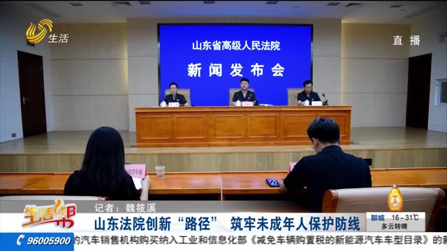 山东法院创新“路径” 筑牢未成年人保护防线
