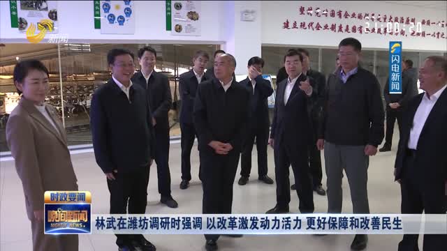 林武在潍坊调研时强调 以改革激发动力活力 更好保障和改善民生