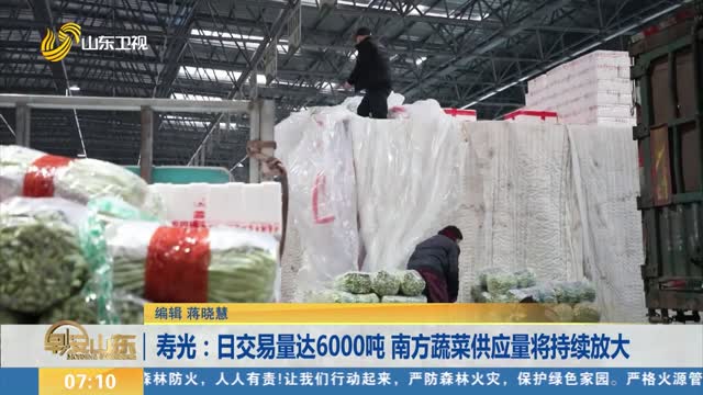 寿光：日交易量达6000吨 南方蔬菜供应量将持续放大