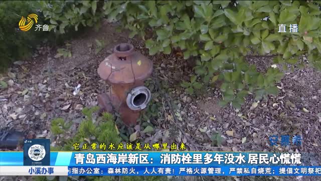 青島西海岸新區(qū)：消防栓多年沒(méi)水 居民很心慌