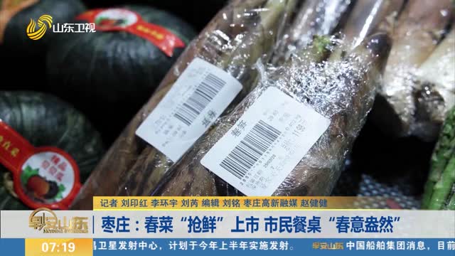 枣庄：春菜“抢鲜”上市 市民餐桌“春意盎然”
