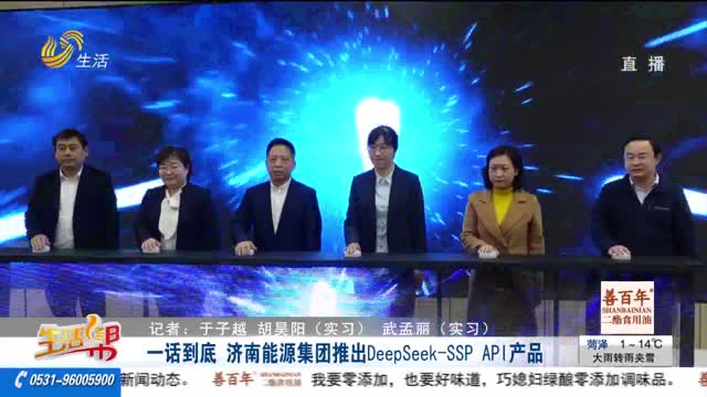一话到底 济南能源集团推出DeepSeek-SSP API产品