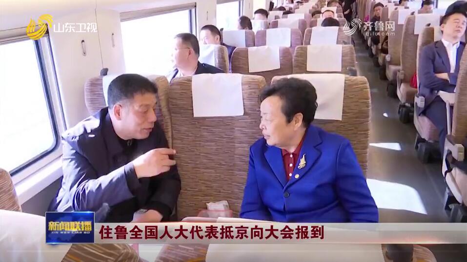 住鲁全国人大代表抵京向大会报到