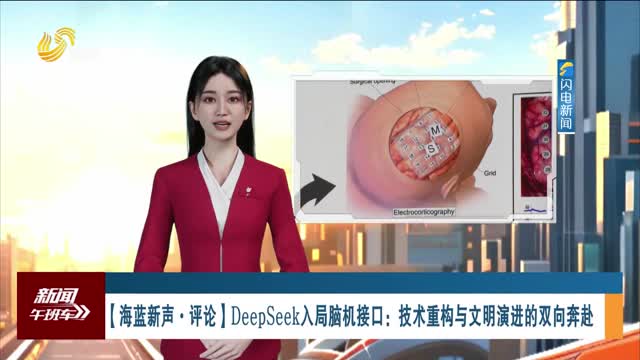 【海蓝新声·评论】DeepSeek入局脑机接口：技术重构与文明演进的双向奔赴