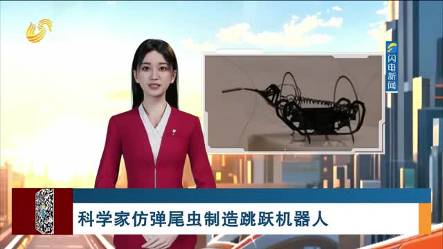 科学家仿弹尾虫制造跳跃机器人