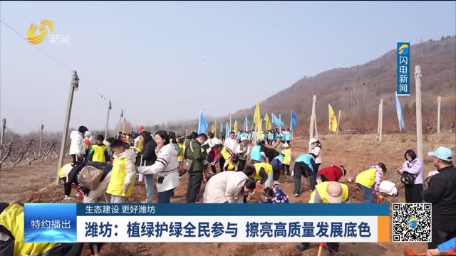 【生态建设 更好潍坊】潍坊：植绿护绿全民参与 擦亮高质量发展底色