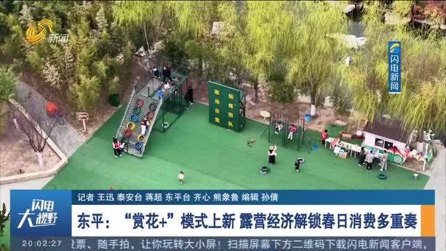 东平：“赏花+”模式上新 露营经济解锁春日消费多重奏