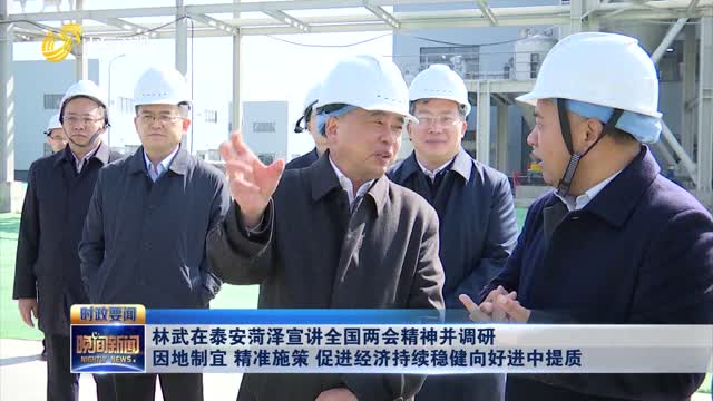 林武在泰安菏泽宣讲全国两会精神并调研 因地制宜 精准施策 促进经济持续稳健向好进中提质