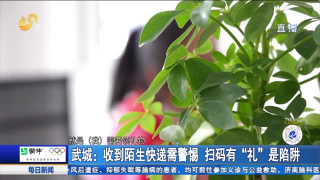 武城：收到陌生快递需警惕 扫码有“礼”是陷阱